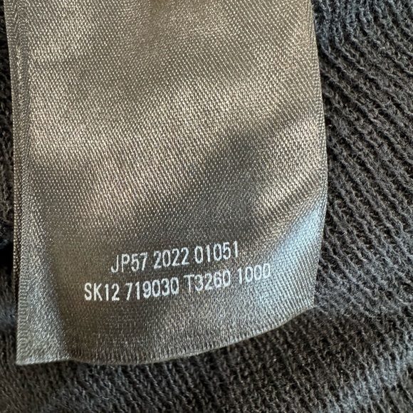 BALENCIAGA Distressed cotton-blend turtleneck long sleeve black maxi dress - Picture 13 of 15